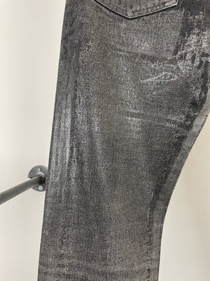 AW2003 Dior by Hedi Slimane waxed jeans