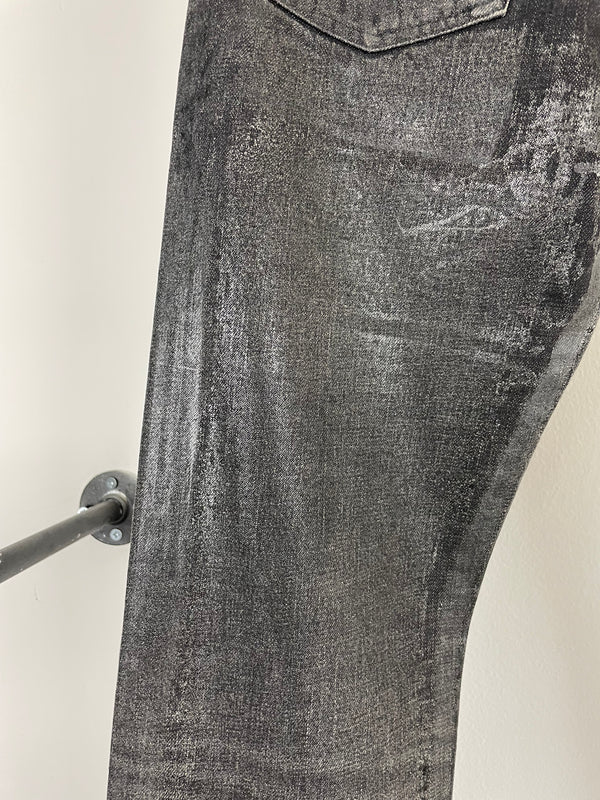 AW2003 Dior by Hedi Slimane waxed jeans