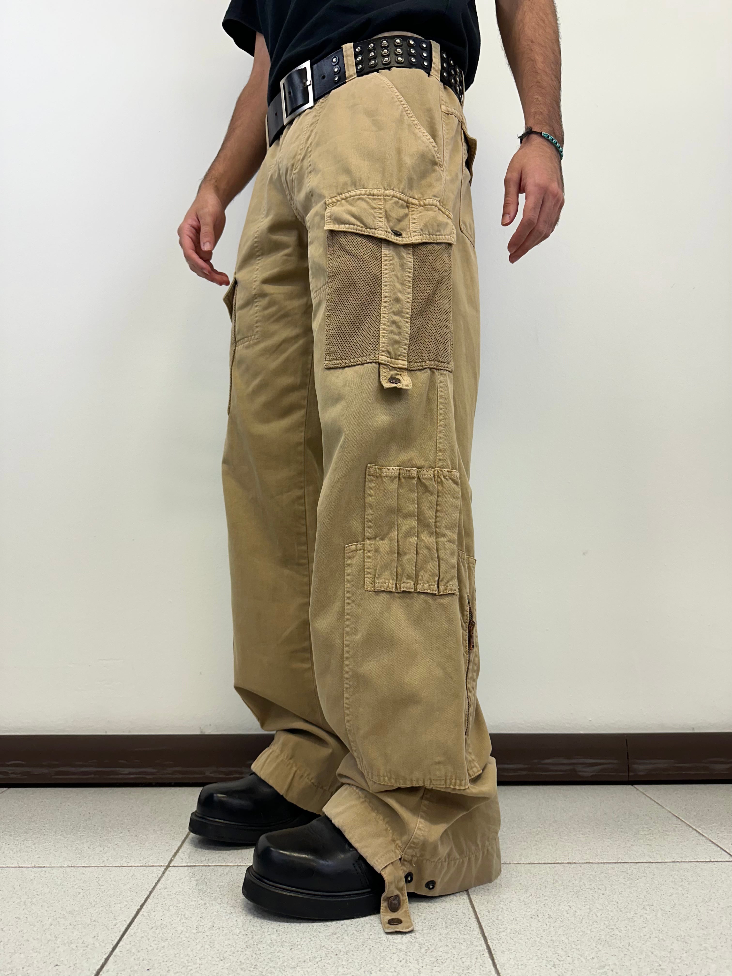 SS2003 Dolce & Gabbana wide parachute cargo pants – elevated archives