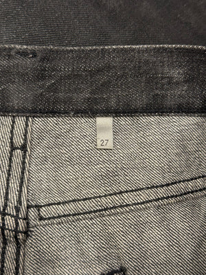 S/S2004 Dior by Hedi Slimane Strip destroyed coated jeans