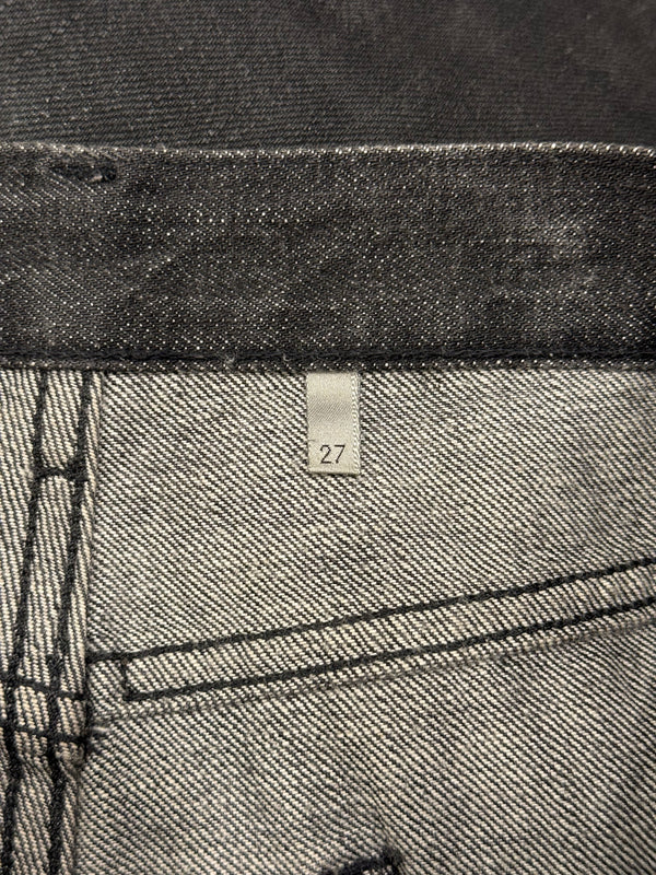 S/S2004 Dior by Hedi Slimane Strip destroyed coated jeans