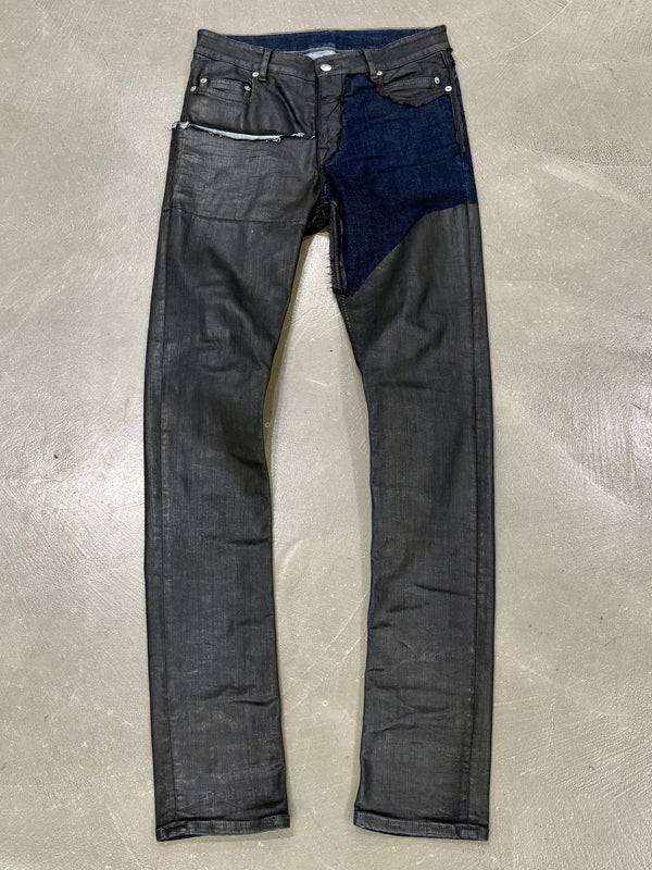 S/S2019 Rick Owens "Babel" Tyrone coated jeans