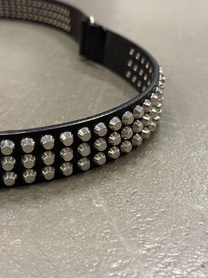 2000s Dsquared2 studded leather belt