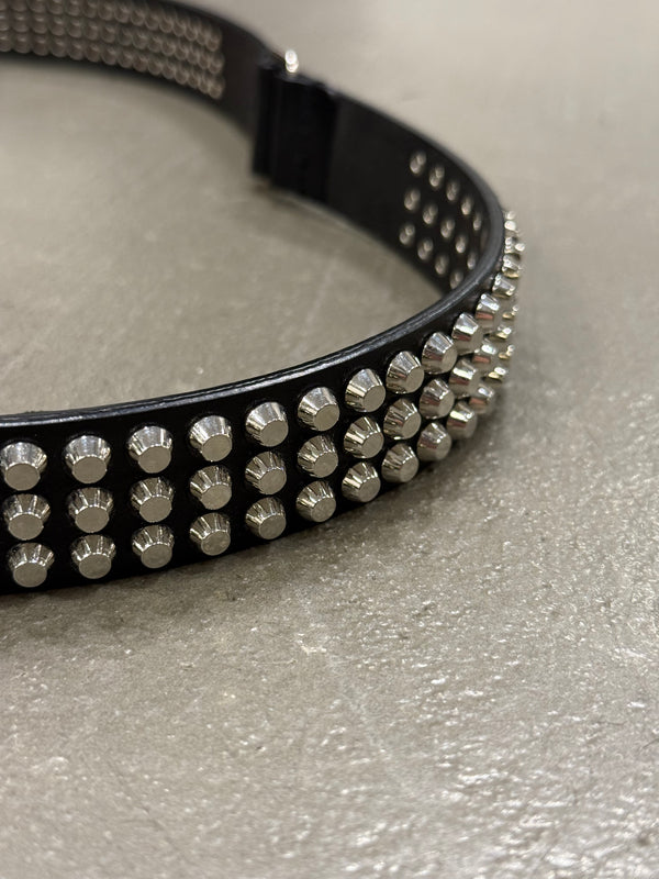 2000s Dsquared2 studded leather belt