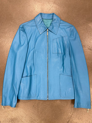 S/S1997 Versace electric blue leather set