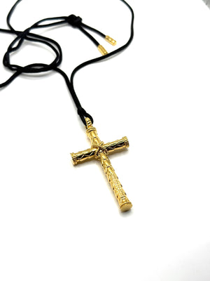 2000s Roberto Cavalli cross necklace
