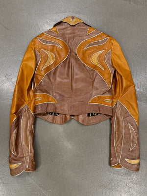 S/S2002 Roberto Cavalli runway paneled western jacket
