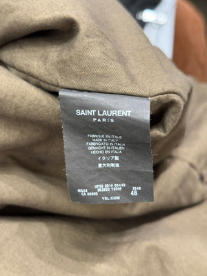 A/W2014 Saint Laurent by Hedi Slimane runway cape coat