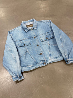 1990s Armani oversized denim jacket