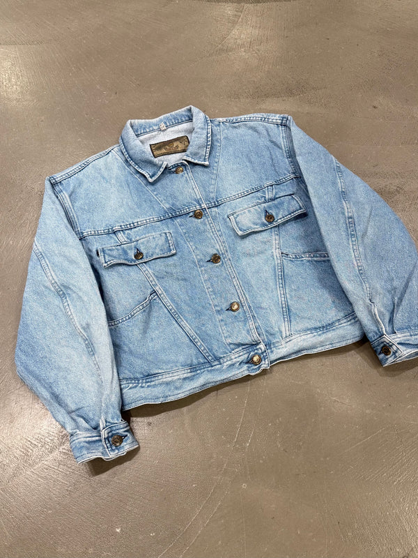 1990s Armani oversized denim jacket