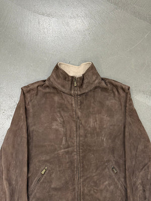 2020s Loro Piana kidskin leather bomber jacket