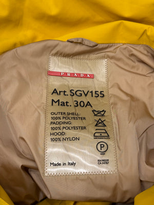 2000s Prada yellow ski jacket