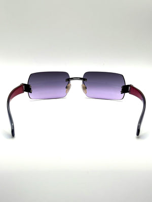 2000s Chanel multi-color sunglasses