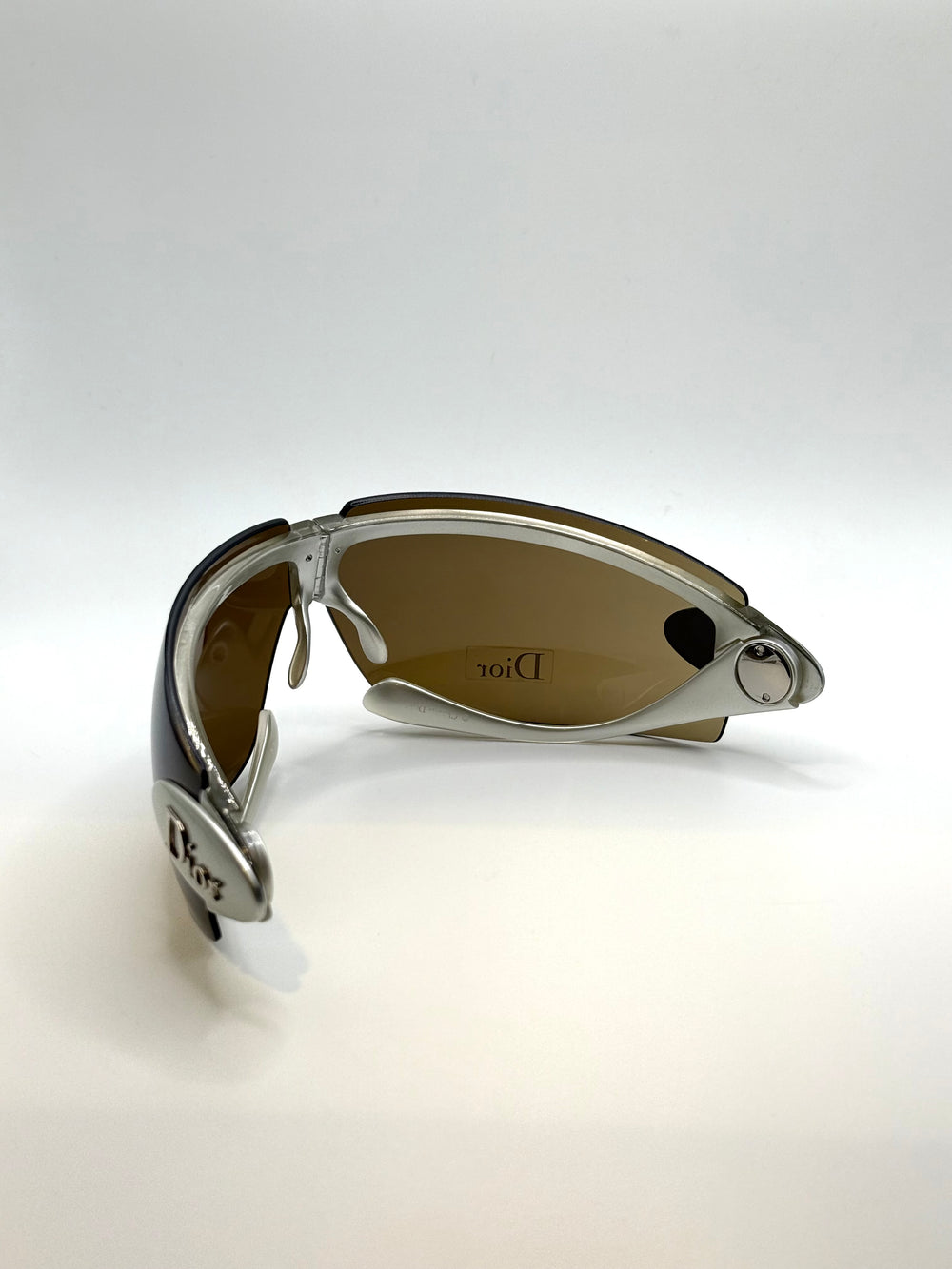 2000s Dior by Galliano foldable futuristic sunglasses