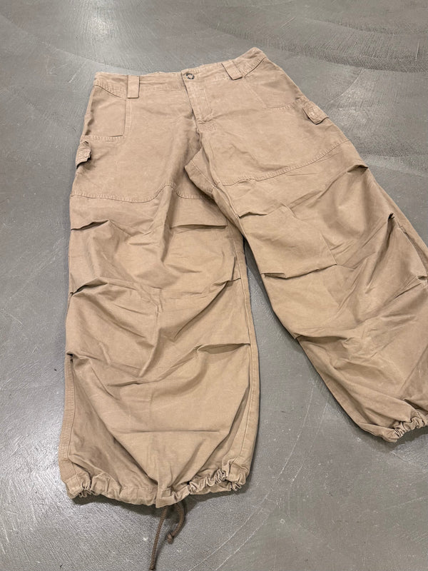 1990s Armani oversized parachute pants