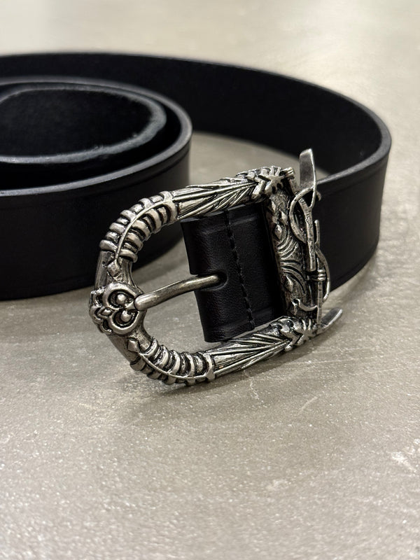 2010s Yves Saint Laurent logo leather belt