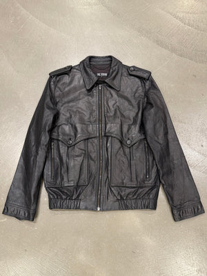 S/S2002 Raf Simons runway police cargo leather bomber jacket