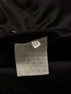 2000s Helmut Lang satin collar wool coat