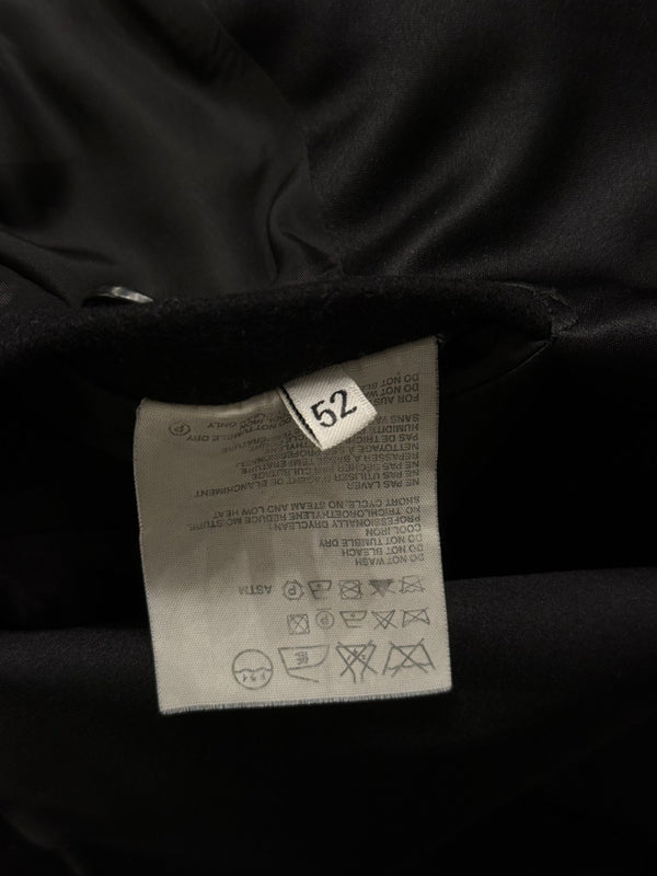 2000s Helmut Lang satin collar wool coat