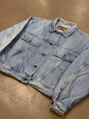 1990s Armani oversized denim jacket
