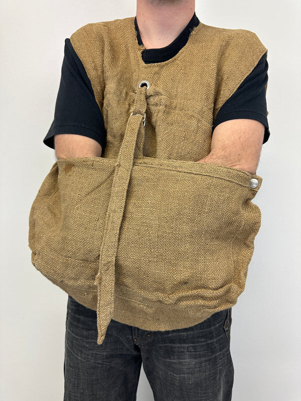 1990s Armani Jeans jute military vest
