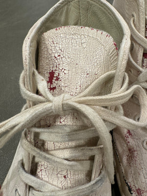2016 Maison Margiela x Converse cracked painted sneakers