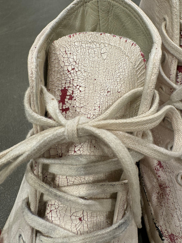 2016 Maison Margiela x Converse cracked painted sneakers