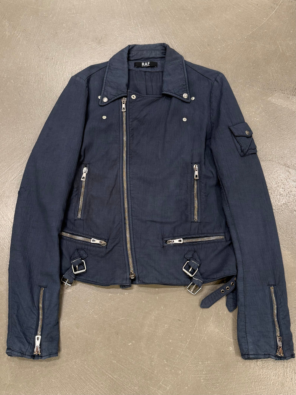 S/S2006 Raf Simons faded rider biker jacket