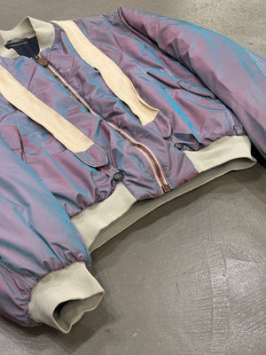 A/W1993 Emporio Armani iridescent oversized bomber jacket