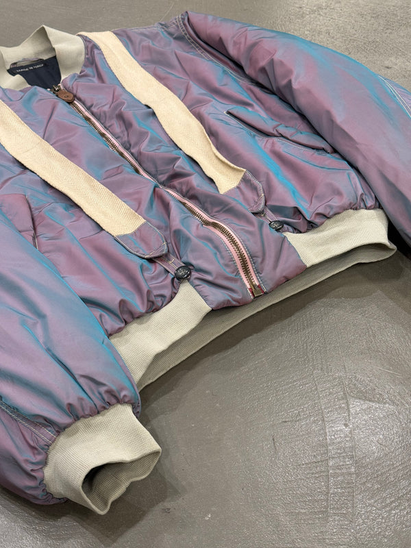 A/W1993 Emporio Armani iridescent oversized bomber jacket