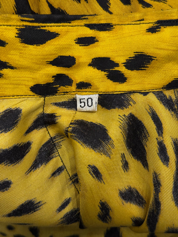 1992 Gianni Versace iconic leopard print shirt