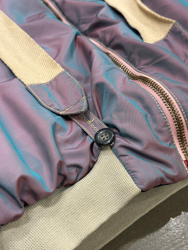 A/W1993 Emporio Armani iridescent oversized bomber jacket