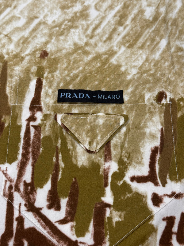 2018 Prada Duomo Milan painting bowling shirt