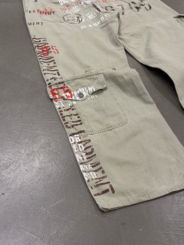 S/S 2005 Dolce & Gabbana “Recycled Garment” graffiti cargo pants