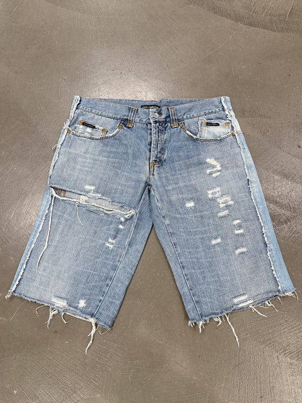 2005 Dolce & Gabbana "David Beckham" deconstructed shorts