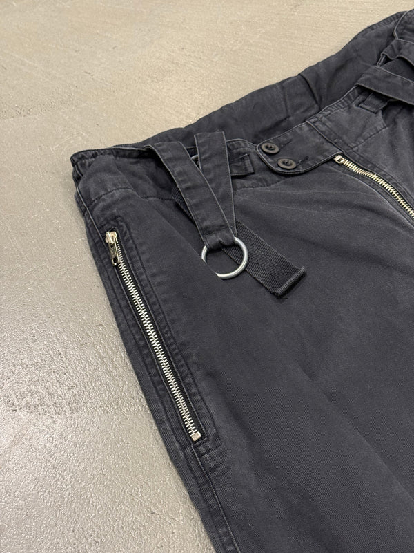 1990s Armani suspenders braces zipper pants