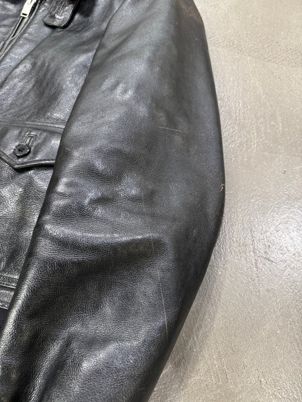 A/W2013 Saint Laurent by Hedi Slimane aviator shearling leather bomber jacket