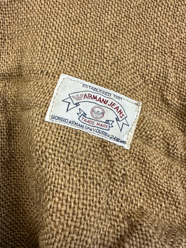 1990s Armani Jeans jute military vest