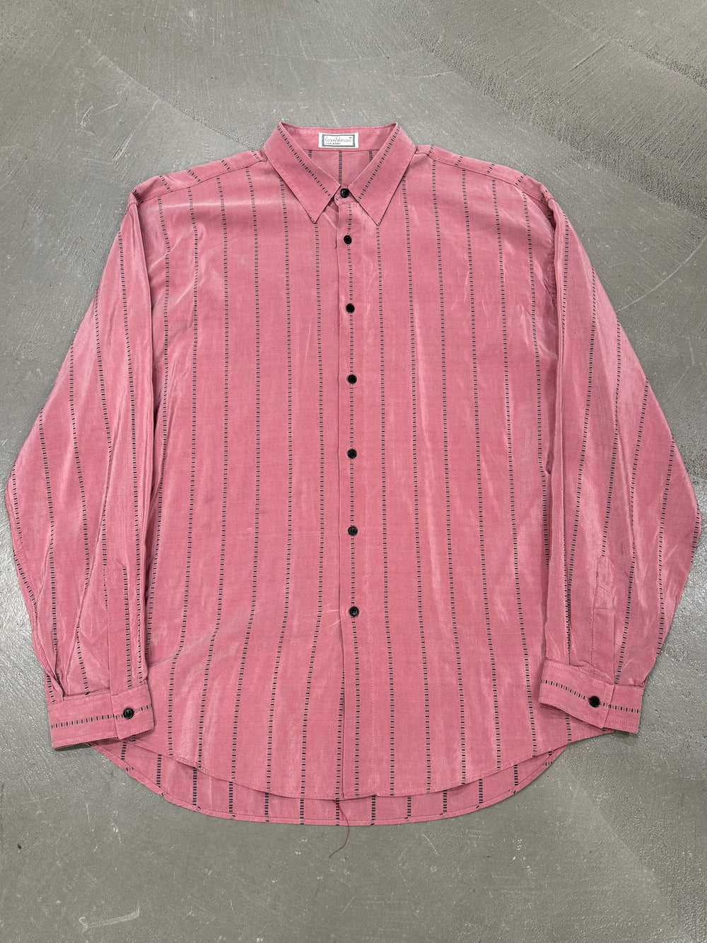 2000s Gianni Versace iridescent stripe shirt