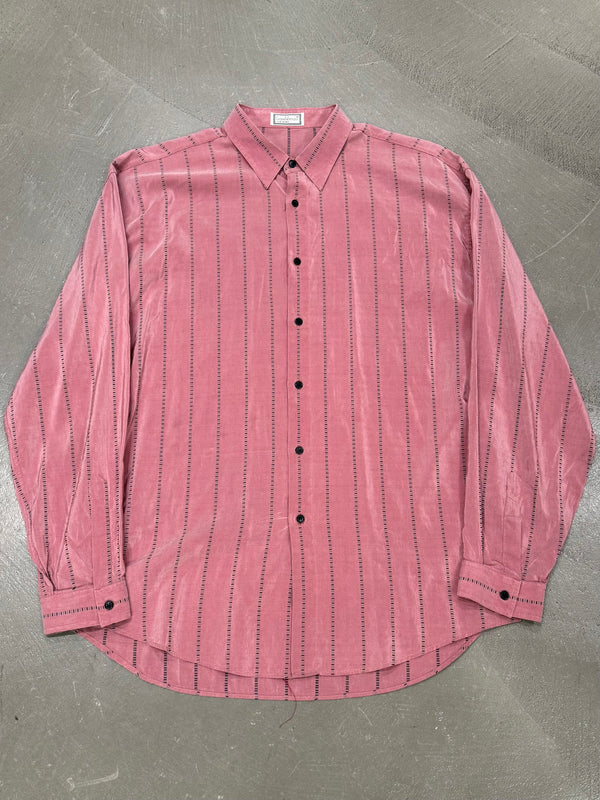 2000s Gianni Versace iridescent stripe shirt