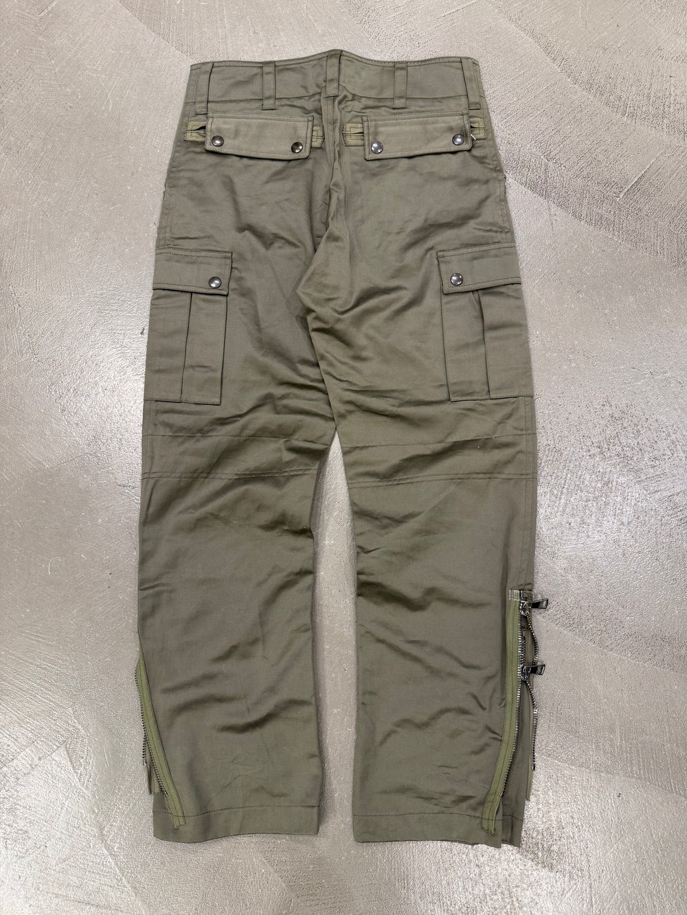 A/W2008 Dolce & Gabbana double zip military cargo pants
