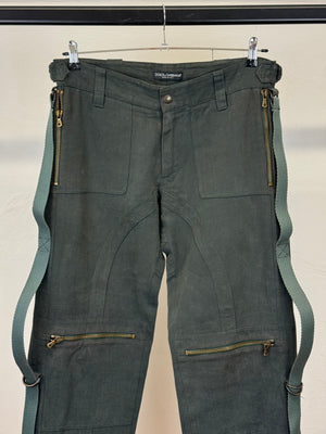 A/W2003 Dolce & Gabbana parachute bondage pants