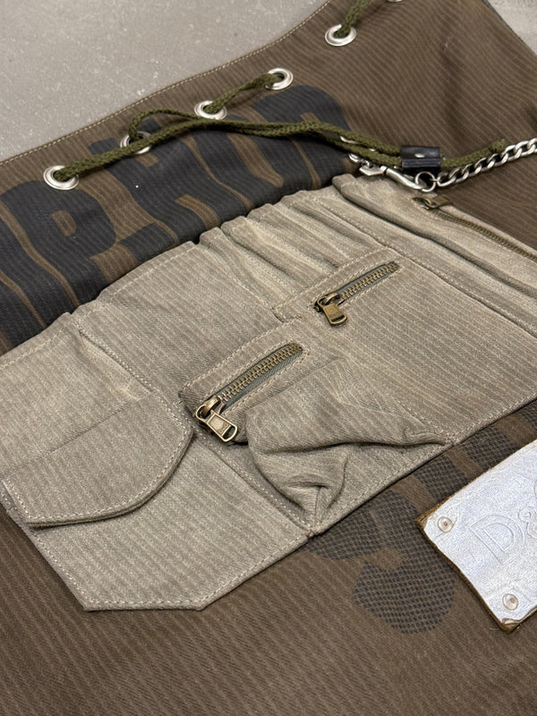A/W2003 Dolce & Gabbana cargo chain shoulder bag