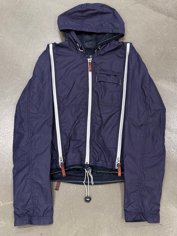 2000s Armani triple zip nylon jacket