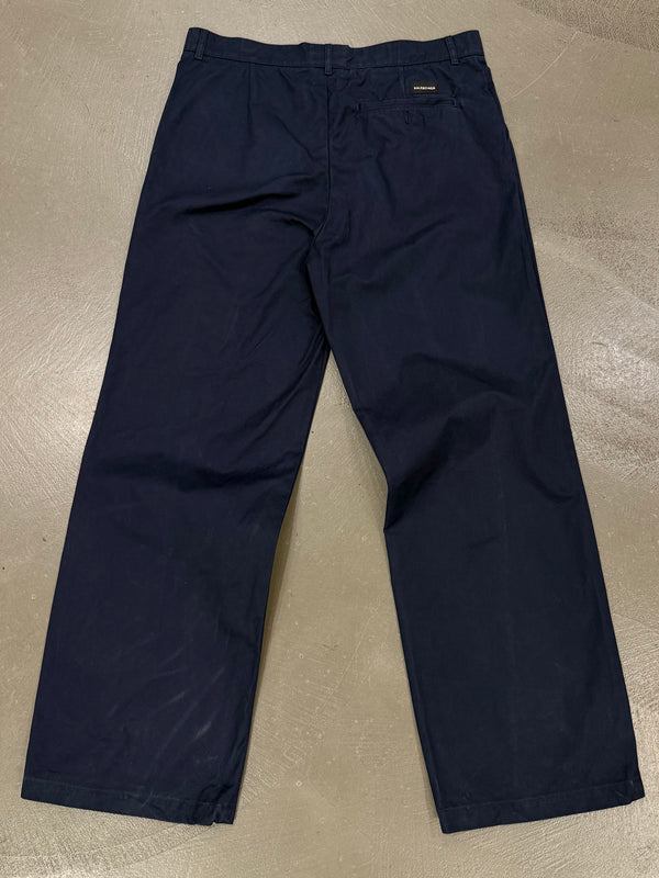 2018 Balenciaga wide work trousers