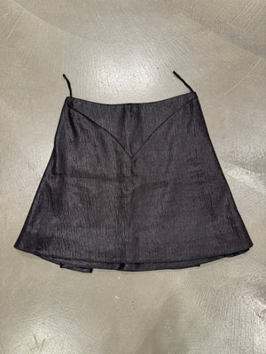 S/S2008 Alexander McQueen silk mini flared skirt