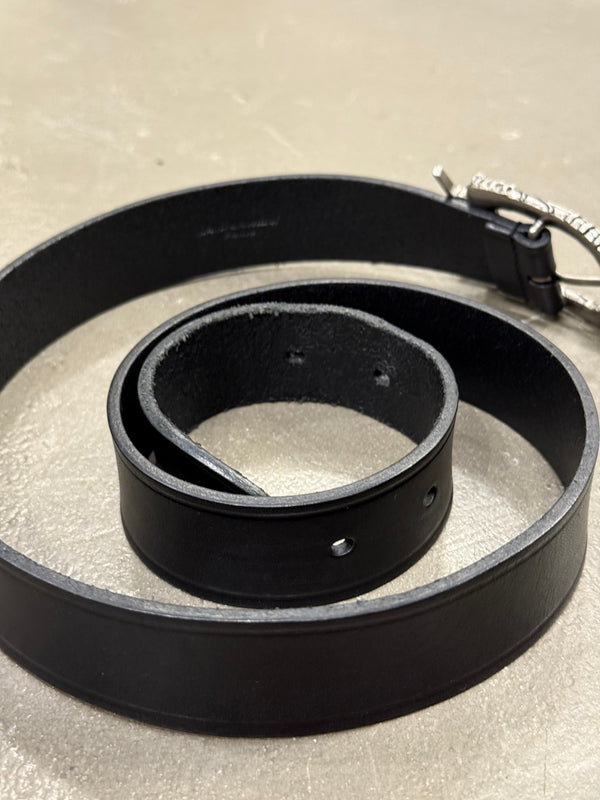 2010s Yves Saint Laurent logo leather belt