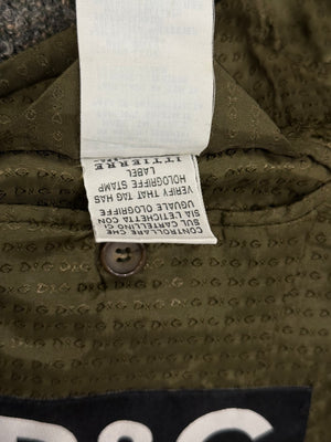 2000s Dolce & Gabbana hybrid wool jacket