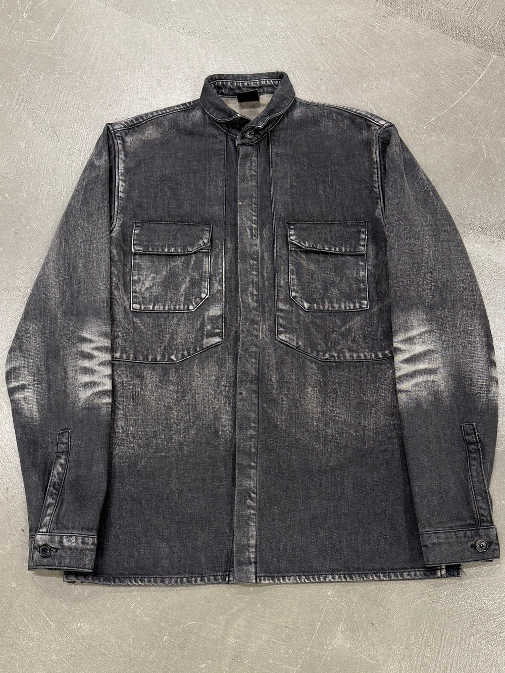2002 Dior by Hedi Slimane faded denim jacket