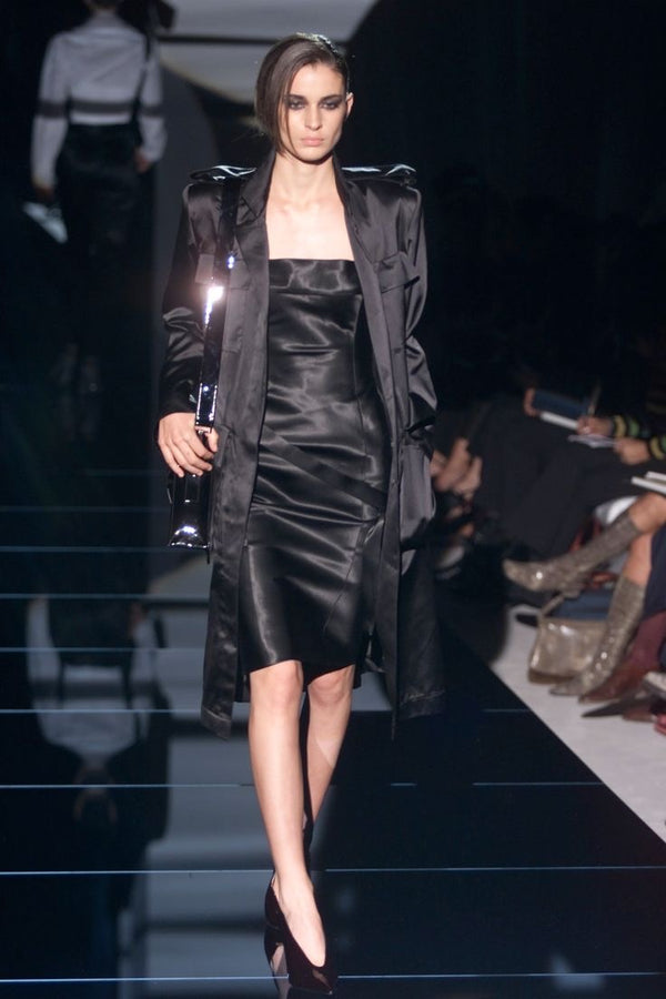 S/S2001 Gucci by Tom Ford corseted strapless dress